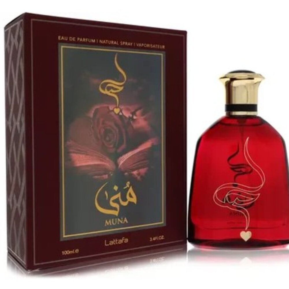 Lattafa Muna 3.4 OZ  Eau De Parfum Spray (Unisex) By Lattafa